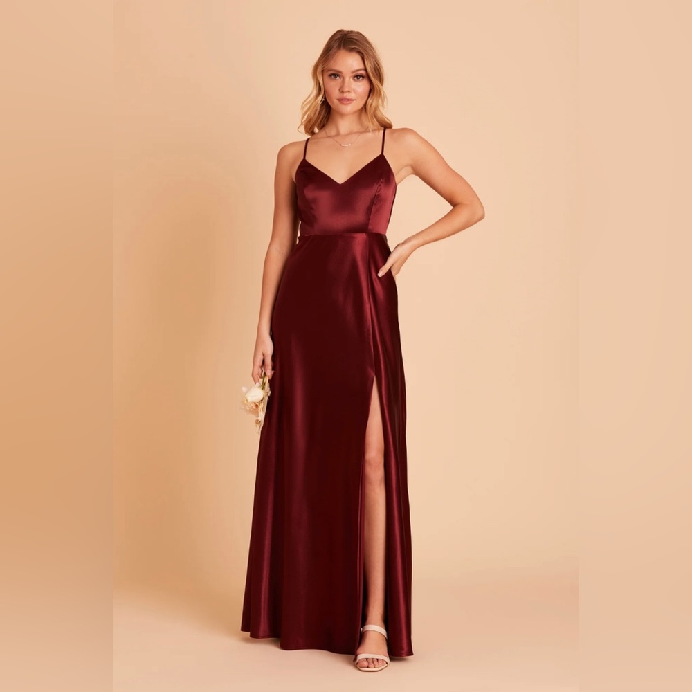Birdy Grey - Jay Satin Dress in Cabernet